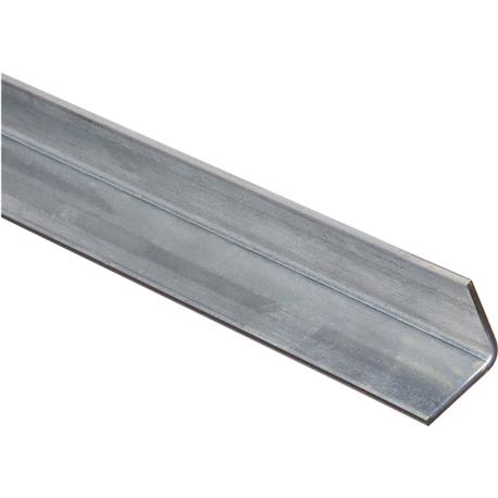 SteelWorks Zinc-Plated Solid Angle, 1-1/4 In. x 6 Ft.