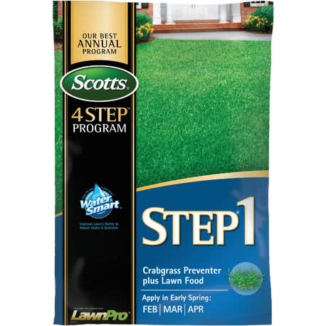 Scotts 4 Step Program Step 1 Crabgrass Preventer Plus Lawn Food, 40.28 lbs.