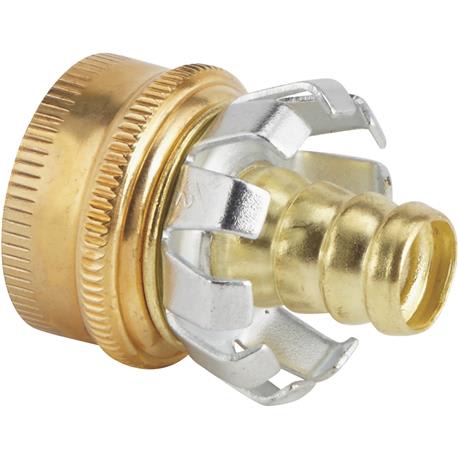 Best Garden Female Brass Hose Coupling Mender, 1/2 in.