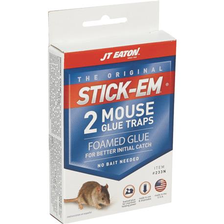 JT Eaton Stick-Em Glue Mouse Traps, 2-Pack