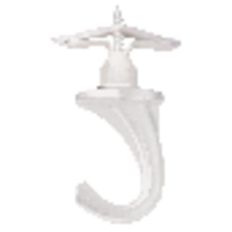 Hillman Cobra White 75 Lb. Ceiling Hook, 2-Pack