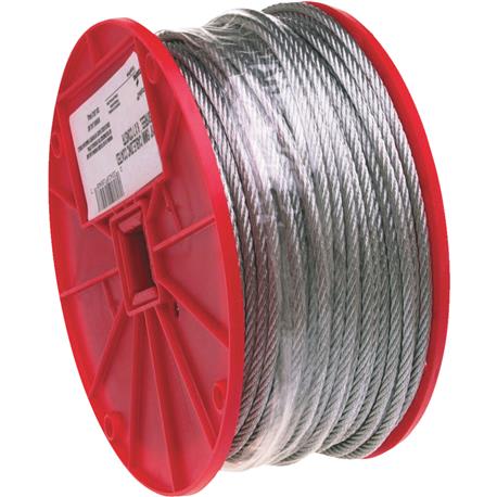 Campbell Galvanized Wire Cable, 3/32 In. x 500 Ft.