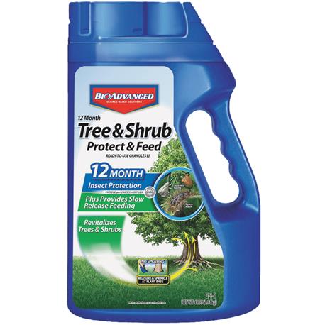 BioAdvanced Tree & Shrub Protect & Feed Insect Killer Granules, 4 lb.