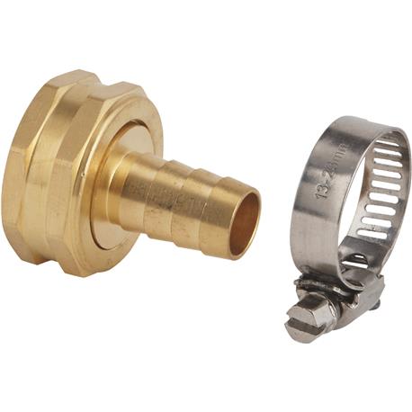 Best Garden Female Brass Hose End Repair Hose Coupling, 1/2 in.