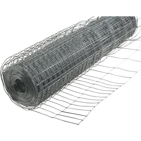 Rabbit Guard Silver Galvanized Wire Fence, 28 in. x 50 ft.