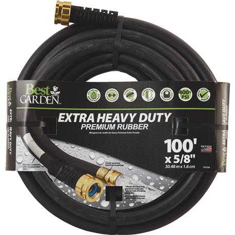 Best Garden Rubber Garden Hose, 100 ft.