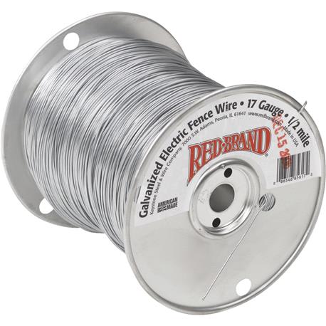 Keystone Red Brand Steel Electric Fence Wire, 1/4 Mile