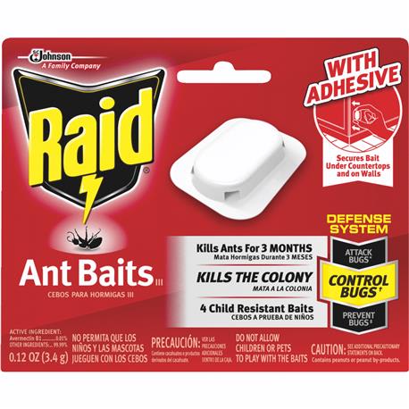 Raid Solid Ant Bait Station, 4-Pack