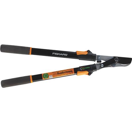 Fiskars Power-Lever Steel Telescopic Bypass Lopper, 37 in.