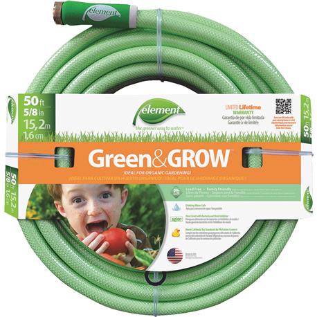 Element Green & Grow Green Garden Hose, 50 ft.