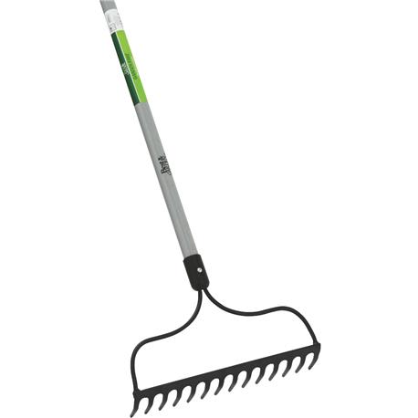 Best Garden Fiberglass Long Handle Steel Bow Garden Rake, 14 in.