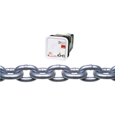 Campbell 1/4 In. 100 Ft. Galvanized Low-Carbon Steel Coil Chain