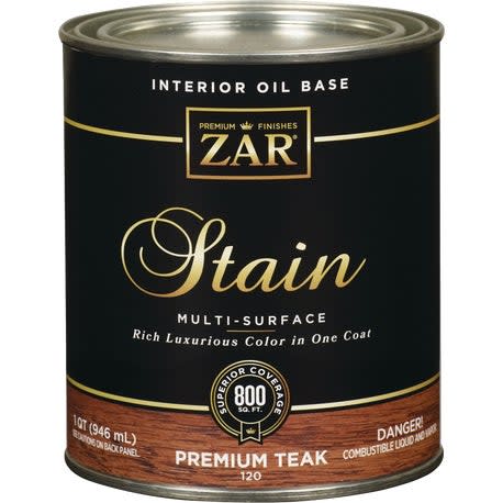 ZAR® Interior Oil Base Premium Teak Wood Stain, 1 Quart