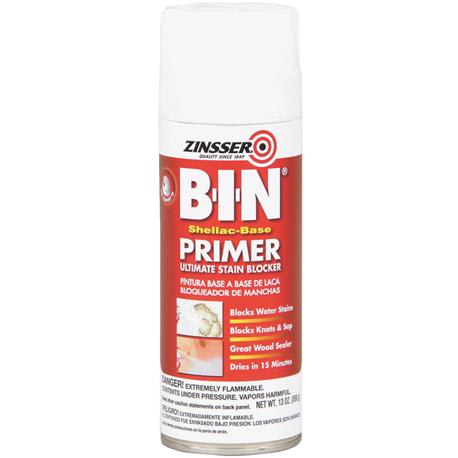 Zinsser B-I-N White Shellac-Base Primer Spray, 13 oz.