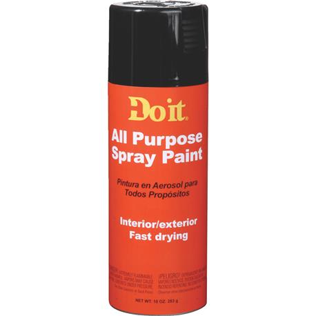 Do it Best Black All Purpose Gloss Spray Paint, 10 oz.