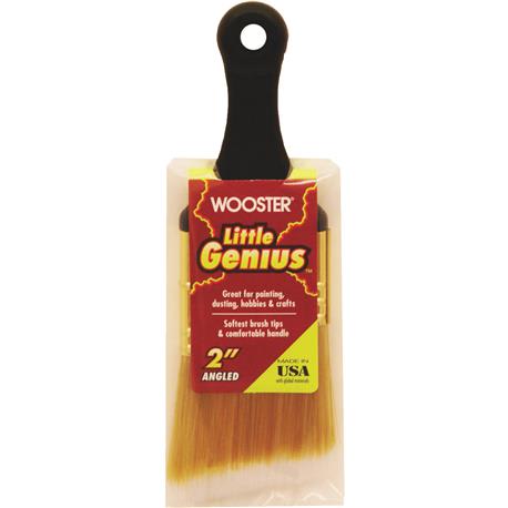 Wooster Little Genius Angle Sash Short Handle Paint Brush, 2 in.