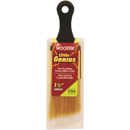 Wooster Little Genius Angle Sash Short Handle Paint Brush, 1-1/2 in.