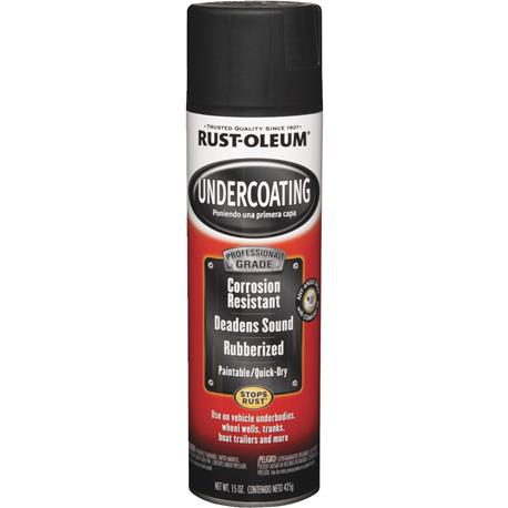 Rust-Oleum Professional Grade Rubberized Spray Undercoating, 15 oz.