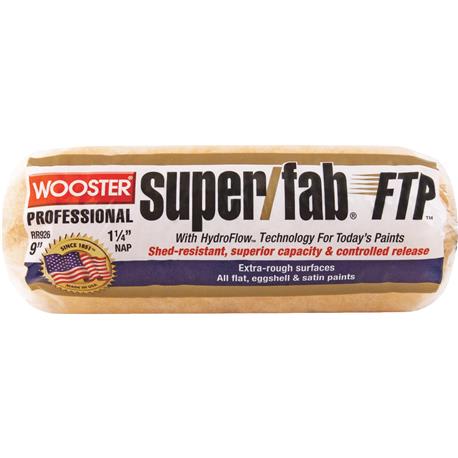 Wooster Super/Fab Knit Fabric Roller Cover, 9 x 1-1/4 in.