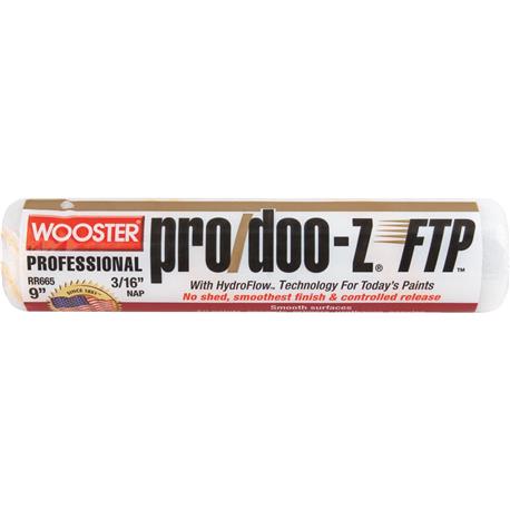 Wooster Pro/DOO-Z FTP Woven Fabric Roller Cover, 9 x 3/16 in.