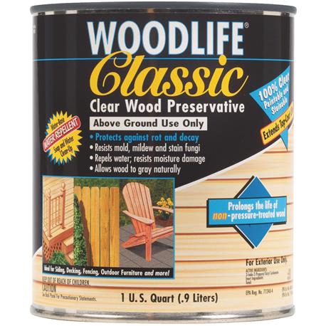 Woodlife Classic Clear Wood Preservative, 1 Quart