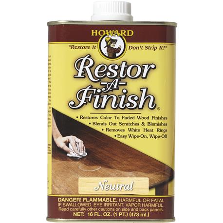 Howard Restor-A-Finish Neutral Wood Finish Restorer, 16 oz.