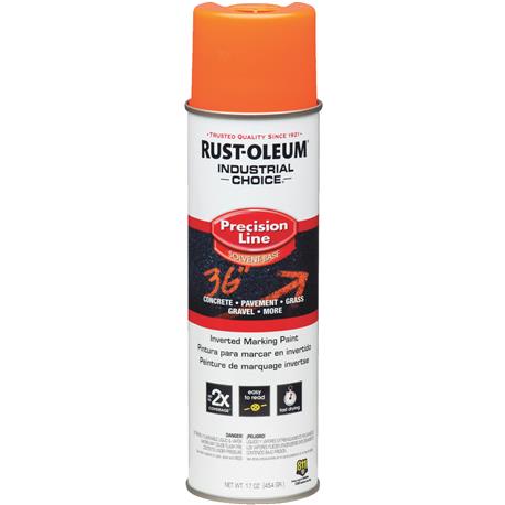 Rust-Oleum Industrial Choice Fluorescent Orange Marking Spray Paint, 17 oz.
