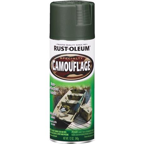 Rust-Oleum Camouflage Deep Forest Green Spray Paint, 12 oz.