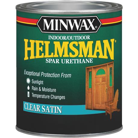 Minwax Helmsman Clear Satin Spar Urethane, 1 Quart