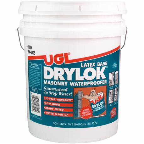 DRYLOK White Latex Masonry Waterproofer, 5 Gallon