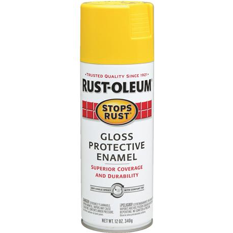 Rust-Oleum Sunset Yellow Gloss Protective Spray Paint, 12 oz.