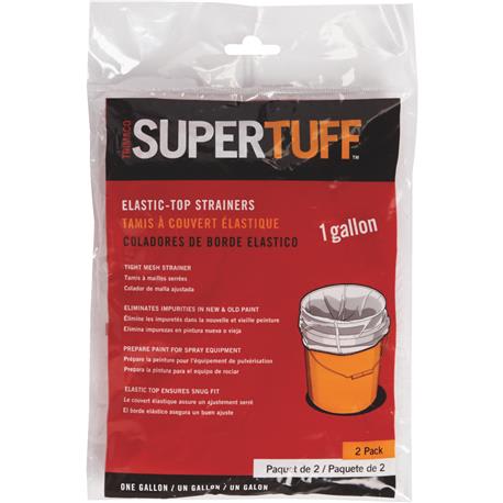 Trimaco SuperTuff Elastic-Top Paint Strainer, 1 Gallon, 2-Pack