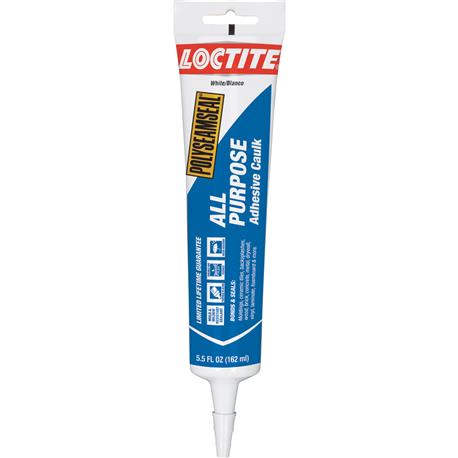 Loctite White All-Purpose Adhesive Caulk, 5.5 Oz