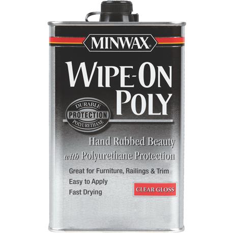 Minwax Clear Gloss Wipe-On Interior Polyurethane, 1 Pint