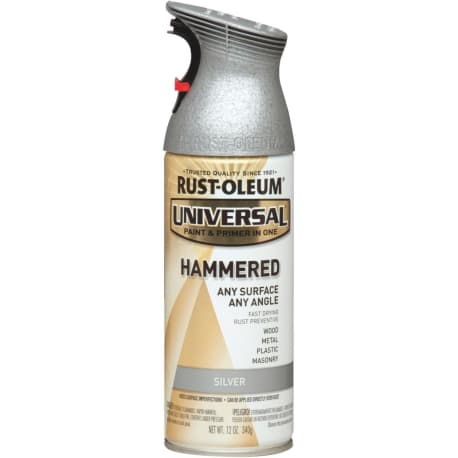 Rust-Oleum Universal Silver Hammered Spray Paint, 12 oz.