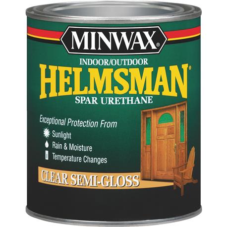 Minwax Helmsman Clear Semi-Gloss Spar Urethane, 1 Quart