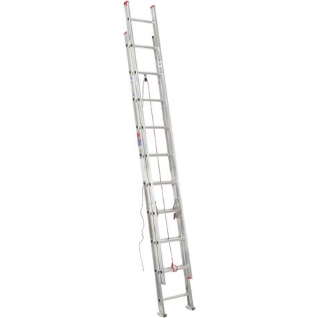 Werner 20 ft. Aluminum Type III Extension Ladder, 200 Lb. Capacity
