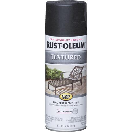 Rust-Oleum Black Textured Finish Spray Paint, 12 oz.