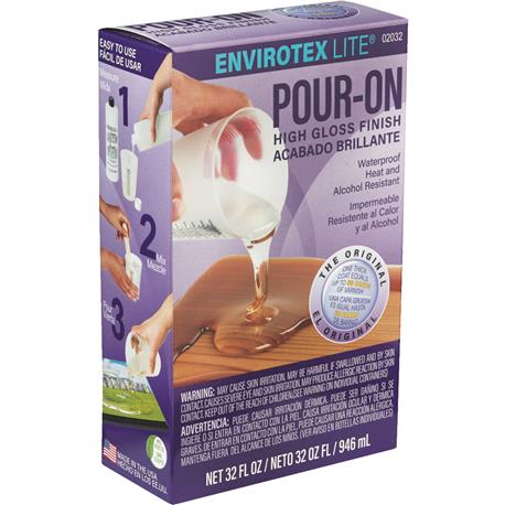 Envirotex Lite Pour-On High-Gloss Finish, 32 oz.