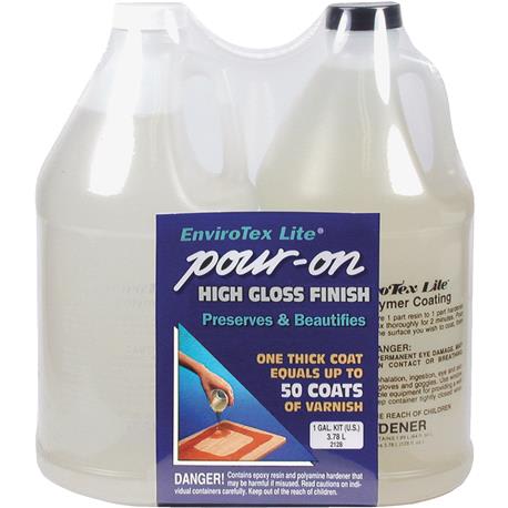 Envirotex Lite Pour-On High-Gloss Finish, 1 Gallon