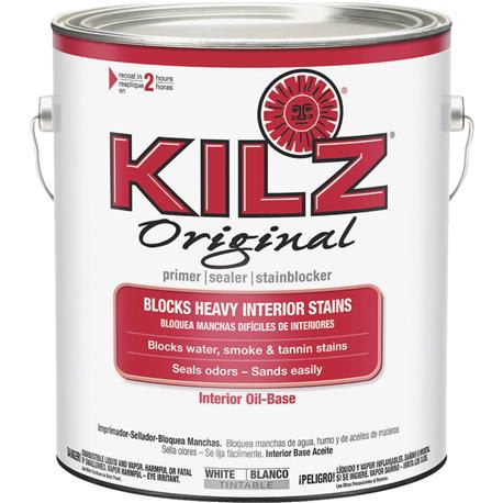 KILZ White Original Low VOC Interior Primer Sealer Stainblocker, 1 Gallon