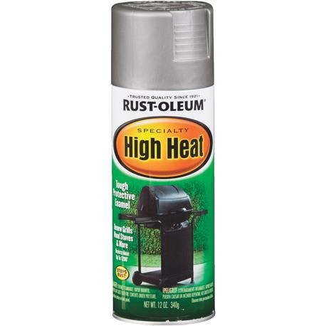 Rust-Oleum Silver Satin High Heat Spray Paint, 12 oz.