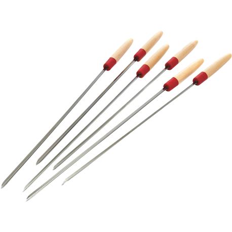 GrillPro Stainless Steel Skewers, 6-Pack