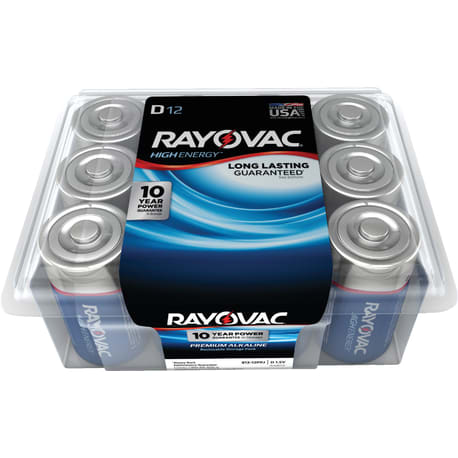 Ray-O-Vac High Energy D Alkaline Battery