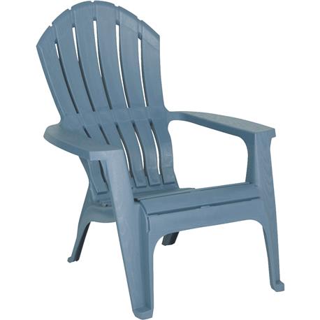 Adams RealComfort Bluestone Resin Adirondack Chair, 30 x 37.5 in.