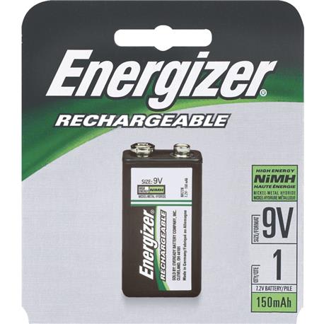 Energizer Recharge 9V Rechargeable Battery