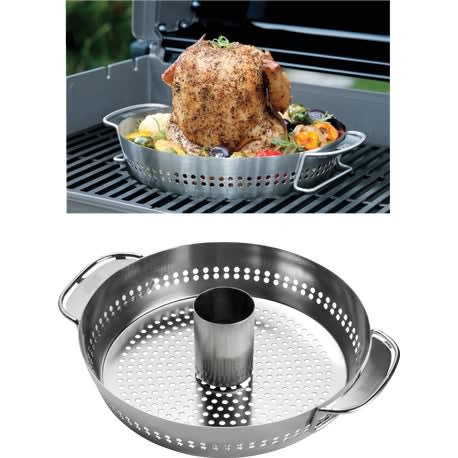 Weber Gourmet BBQ System Stainless Steel Poultry Roaster, 13 in.