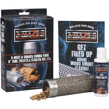 A-MAZE-N Stainless Steel Wood Pellet Grill Tube Smoker Combo Pack