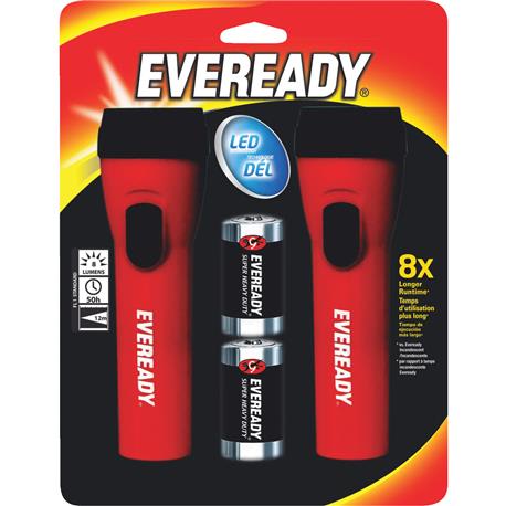 LED Flashlight Set and Batteries