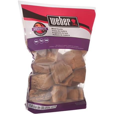 Weber Firespice Mesquite Wood Smoking Chunks, 4 lbs.